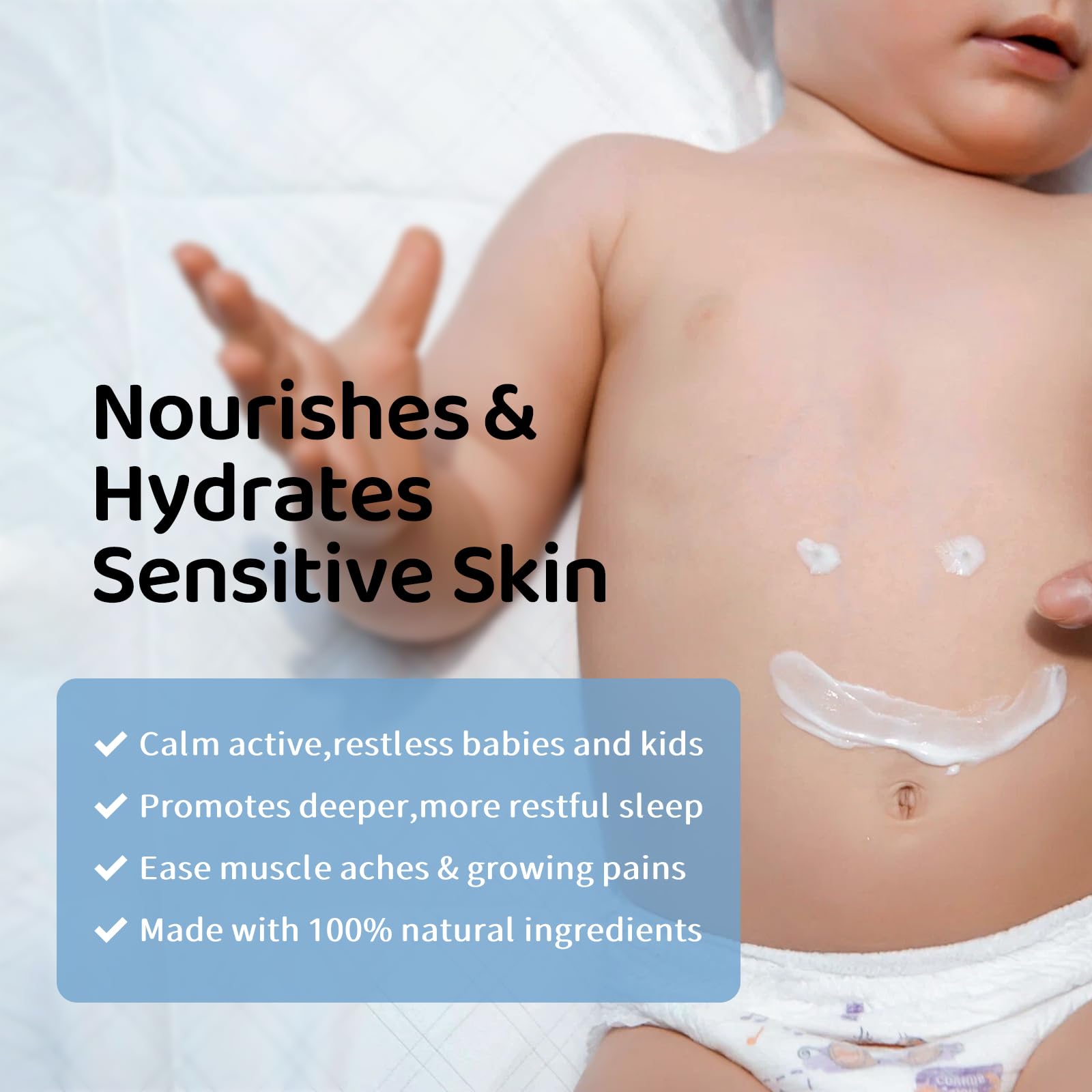 JUNIORS BEDTIME LOTIO etiqueta con ingredientes naturales y beneficios