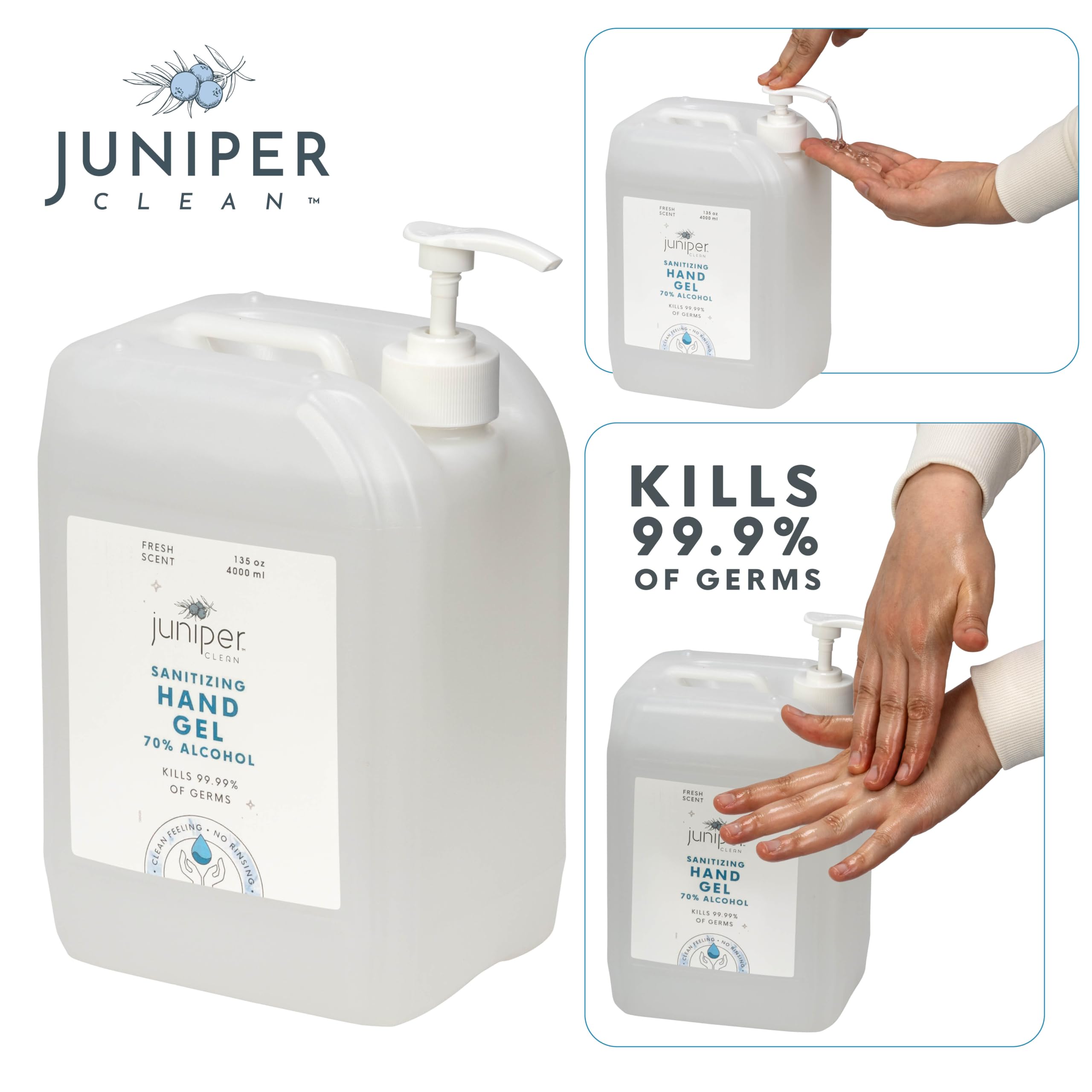 Juniper CLEAN detalle de la bomba para recarga rápida y dosificación segura