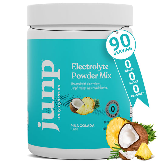 JUNP envase frontal Pina Colada mostrando cantidad y sabor