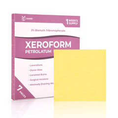 JUSORE gasa Xeroform 4x4 paquete frontal, protección lista para uso