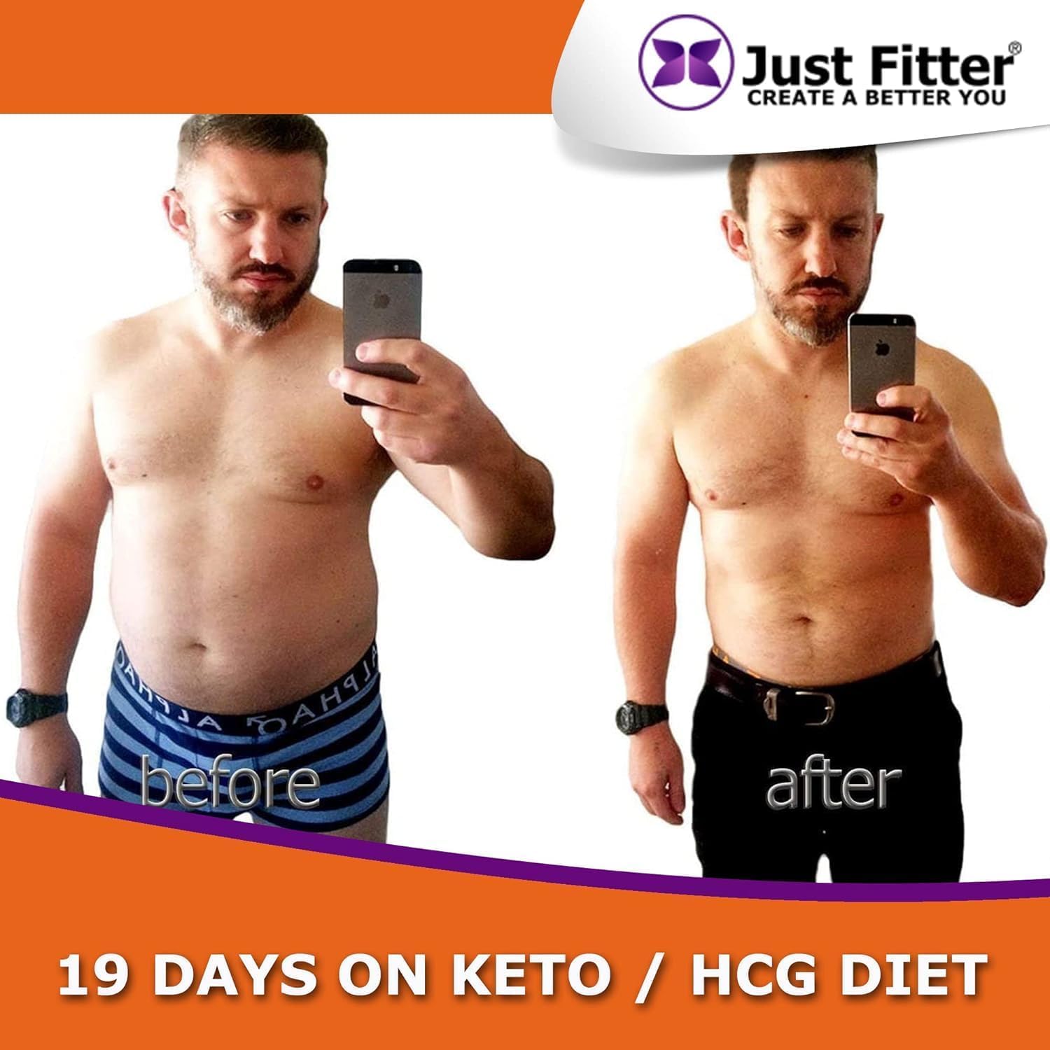 Just Fitter тест de tira en mano para resultado rápido y práctico