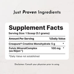 JUST INGREDIENTS textura de polvo micronizado fácil de disolver