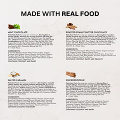 JUST INGREDIENTS etiqueta con información de ingredientes y origen grass-fed