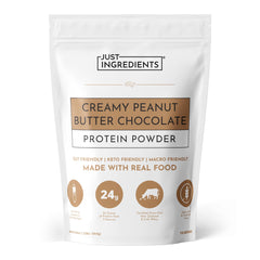 JUST INGREDIENTS envase frontal mostrando etiqueta clara y beneficios visibles