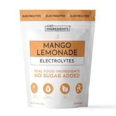 JUST INGREDIENTS envase frontal mango limonada, muestra presentación y facilidad de transporte