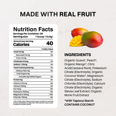 JUST INGREDIENTS bebida preparada en vaso lista para hidratarse