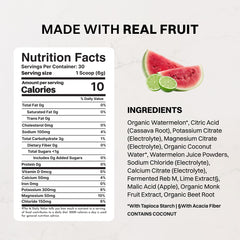 JUST INGREDIENTS detalle del polvo fino y mezcla fácil para bebida sin grumos