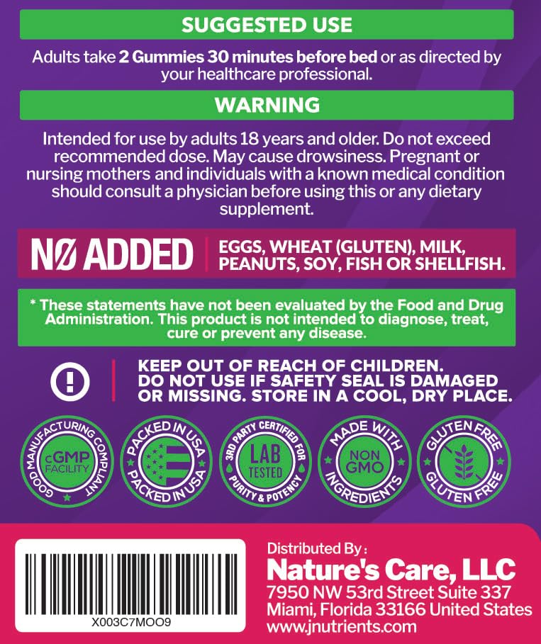 Just Nutrients frasco abierto con gominolas dispersas para visual de cantidad
