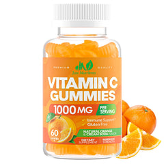 Just Nutrients frasco frontal mostrando 60 gominolas y etiqueta clara