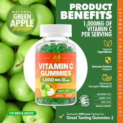 Just Nutrients gomitas en mano para comparar tamaño y facilitar la dosificación