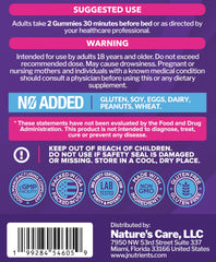 Just Nutrients frasco abierto sobre mesa mostrando cantidad de gominolas