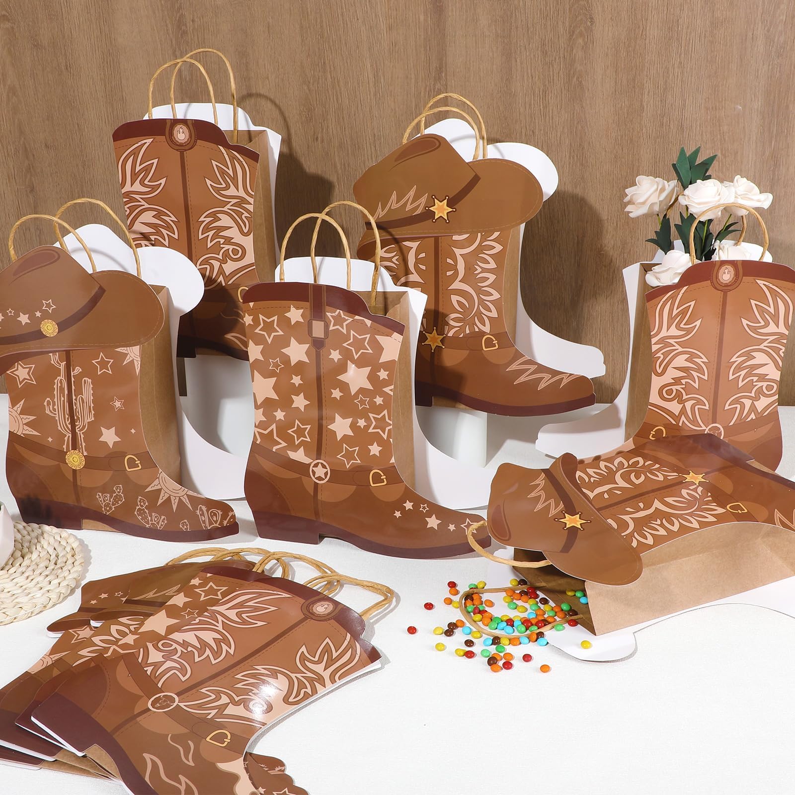 Justforjoyful bolsa abierta llena de golosinas para entregar recuerdos