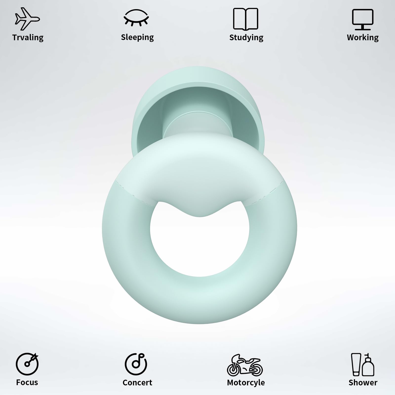 JUSTRVN primer plano de textura de silicona, tacto suave y cómodo