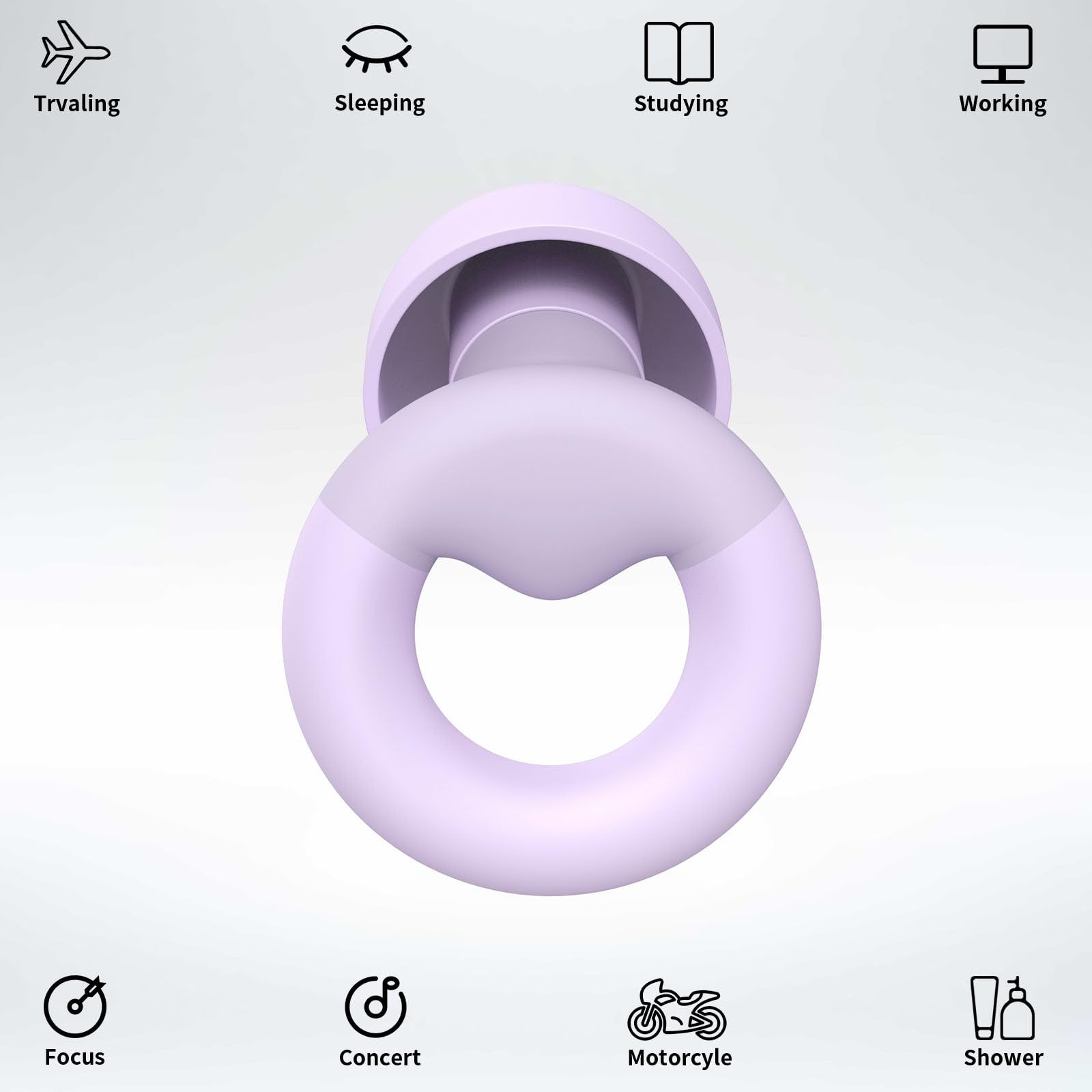 JUSTRVN textura de silicona suave que ofrece ajuste cómodo y sellado eficaz