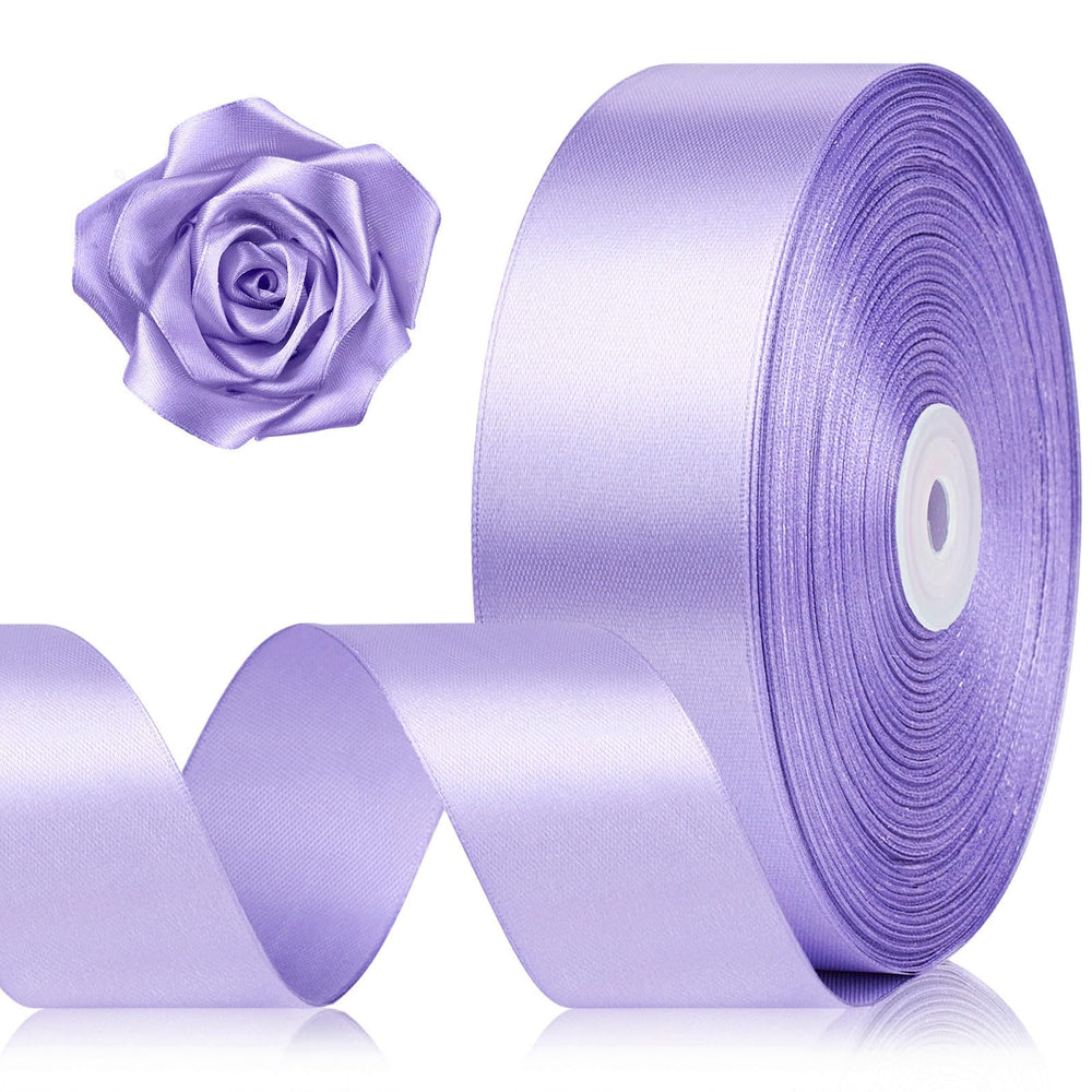 Jutieuo paquete frontal mostrando rollo lila claro y largo, ideal para eventos