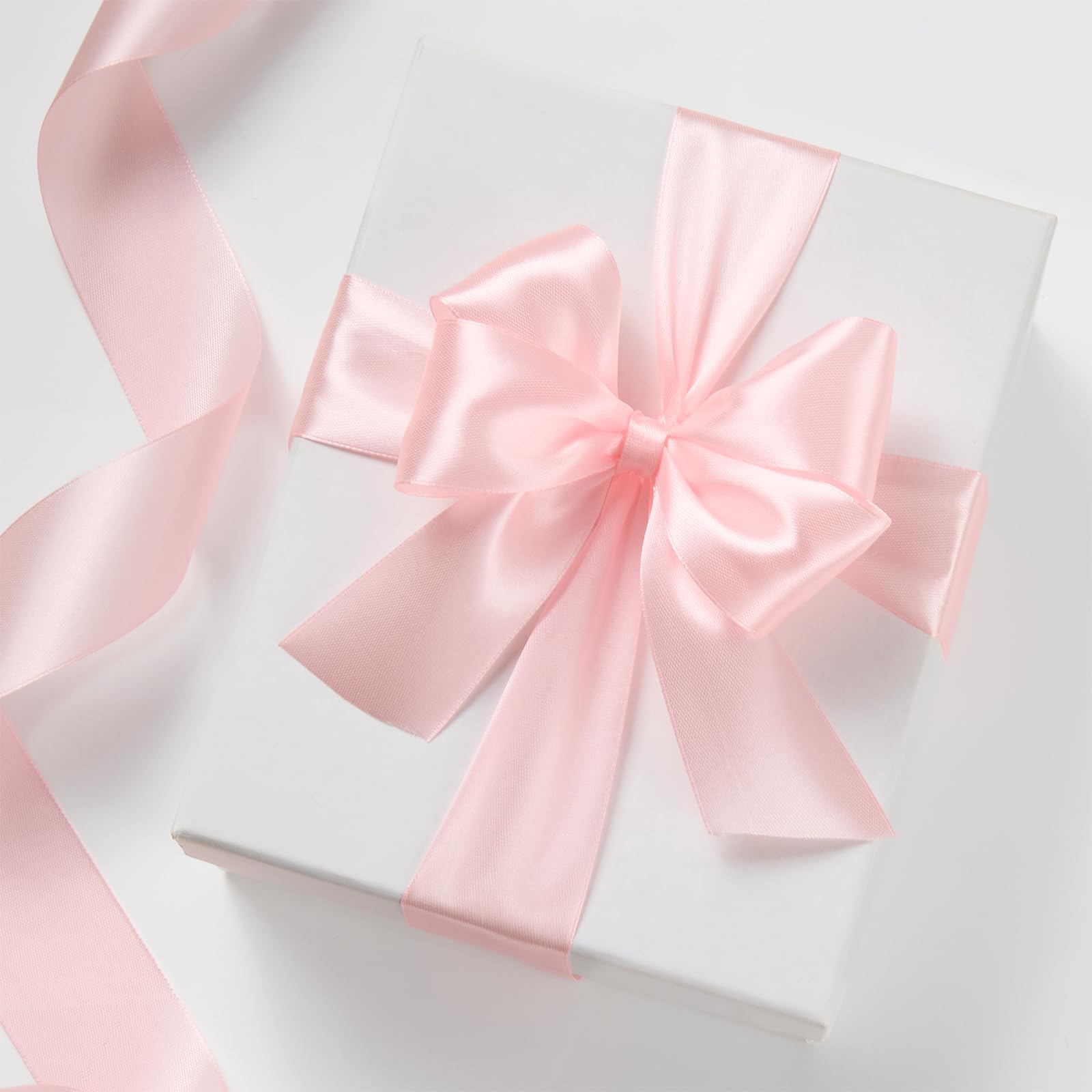 Jutieuo cinta rosa bebé borde cortado limpio sin deshilachado