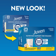 Juven sobre individual abierto con polvo para preparación rápida y precisa