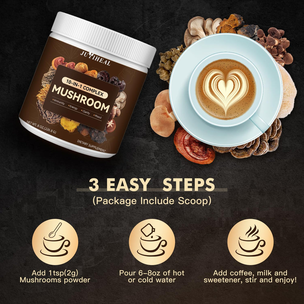 Batido nutritivo con JUYIHEAL mostrando mezcla versátil y beneficio para bienestar