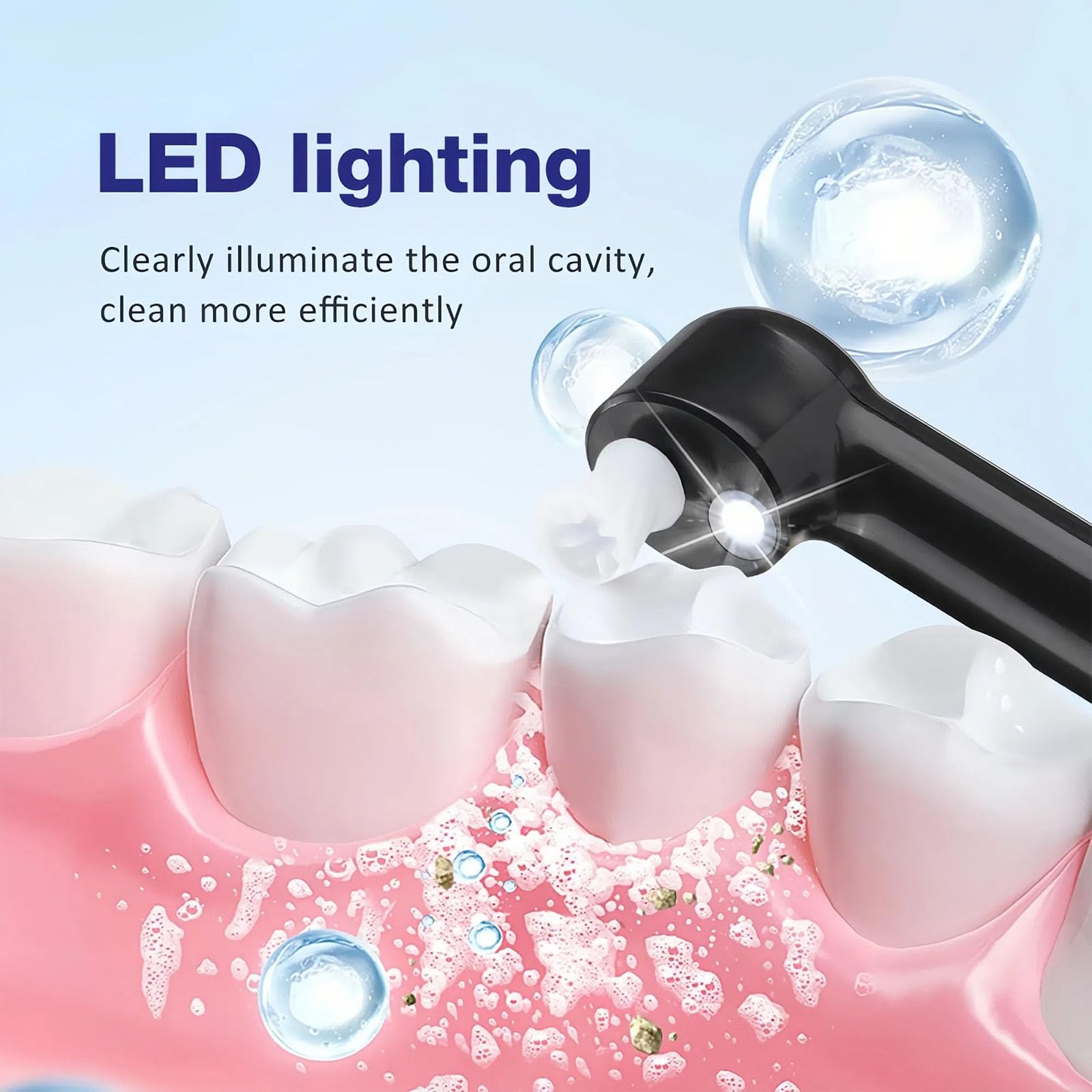 Jvuouxy en uso con luz LED que mejora la visibilidad y la precisión