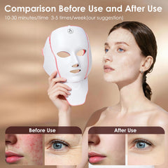 JWAHKG persona usando mascarilla durante lectura beneficiando comodidad