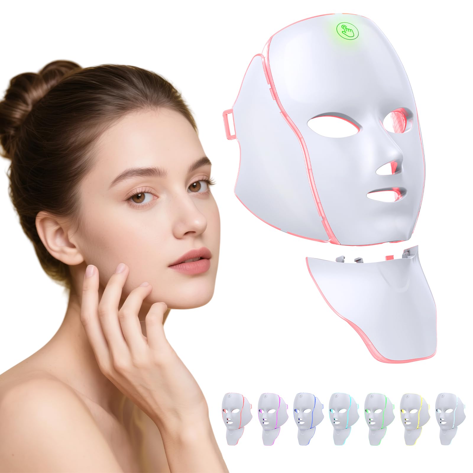 JWAHKG mascarilla frontal mostrando ajuste cómodo y cobertura facial