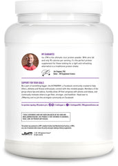 JYM Iso JYM Grape etiqueta con ingredientes y información clara