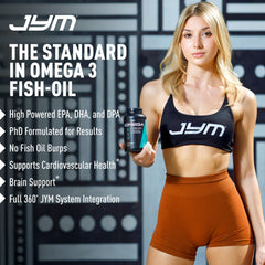 JYM Supplement Science textura brillante de cápsulas que sugiere calidad