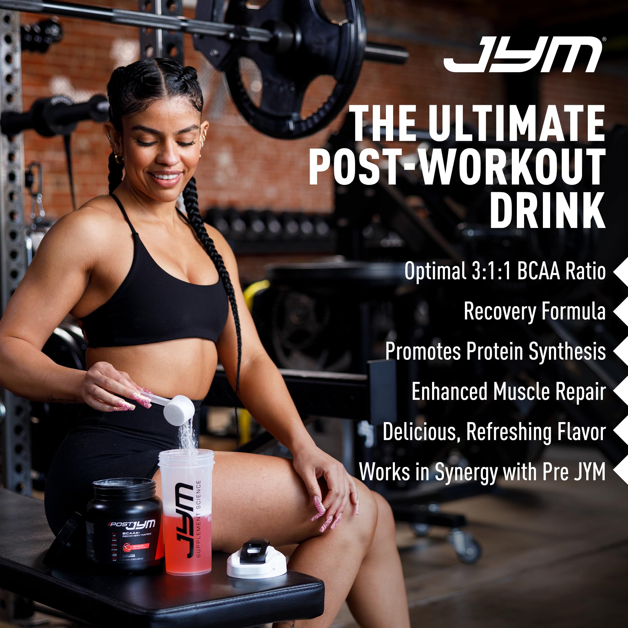 JYM Post JYM etiqueta con lista completa de ingredientes y transparencia