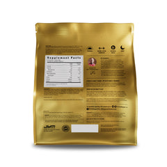Cucharada de polvo Pro JYM Tahitian Vanilla textura fina y mezcla fácil para batidos cremosos