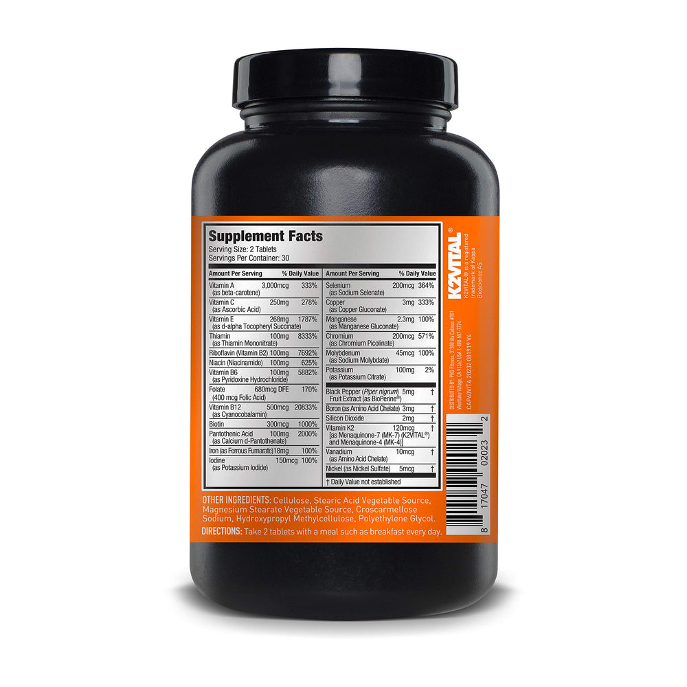 JYM Supplement Science botella abierta con tabletas lista para uso diario