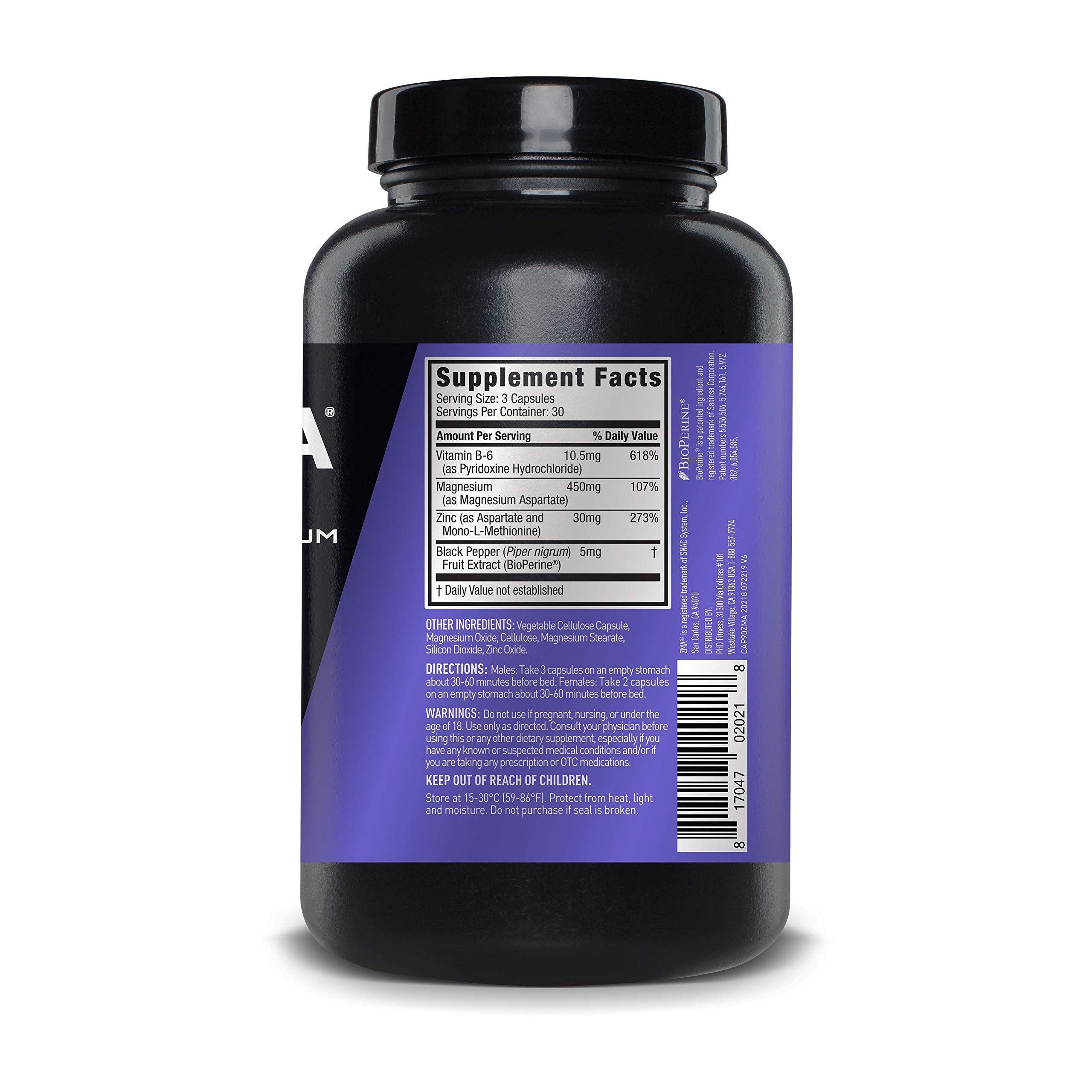 JYM Supplement Science botella abierta con cápsulas para control de dosis nocturna