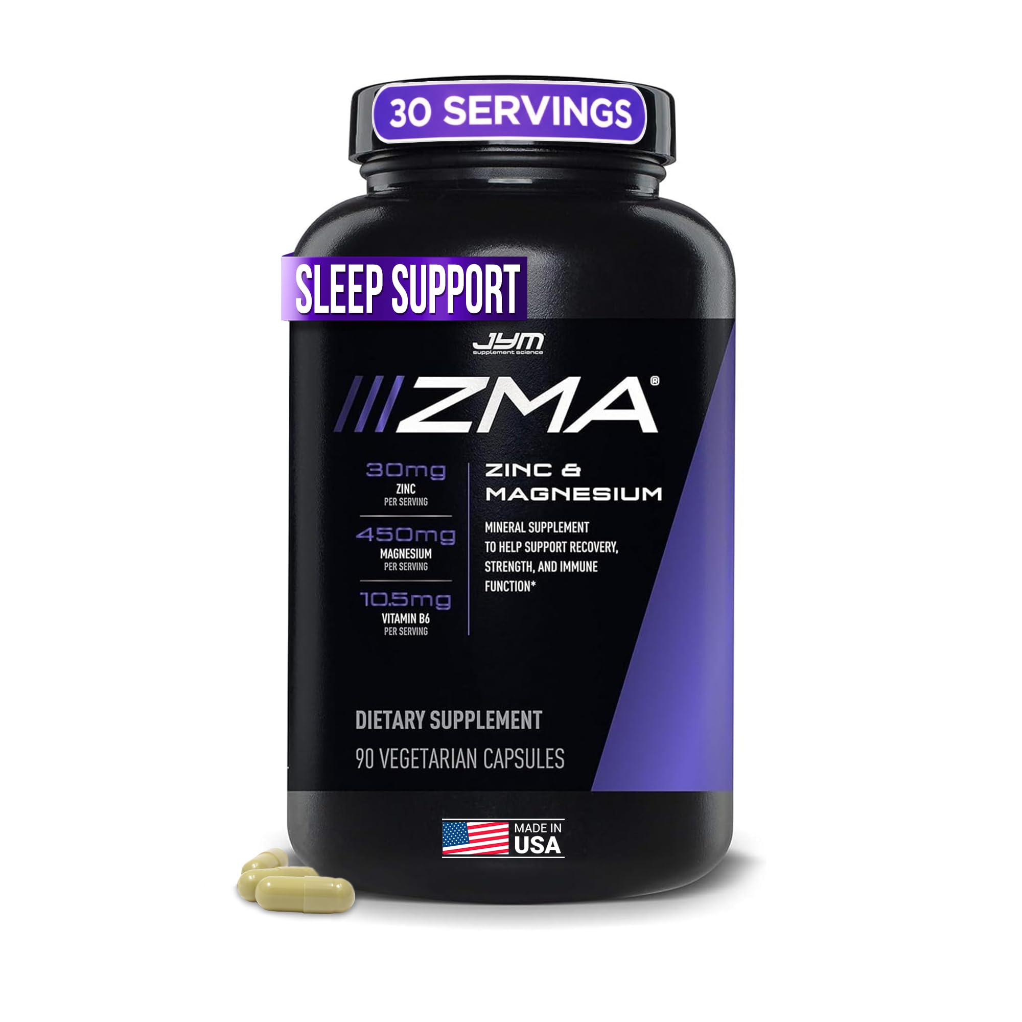 JYM Supplement Science empaque frontal muestra dosis y beneficio de recuperación