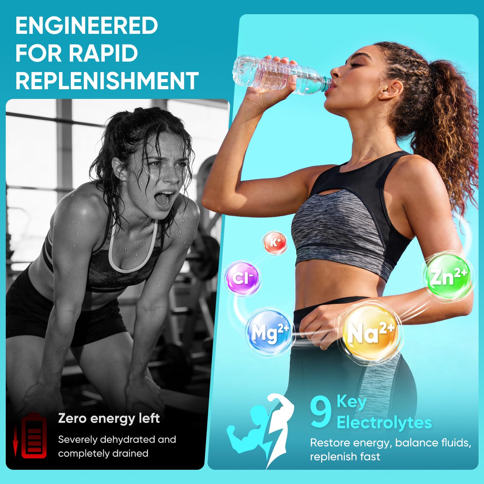 Atleta usando JYNOREX tras entrenamiento para recuperación efectiva