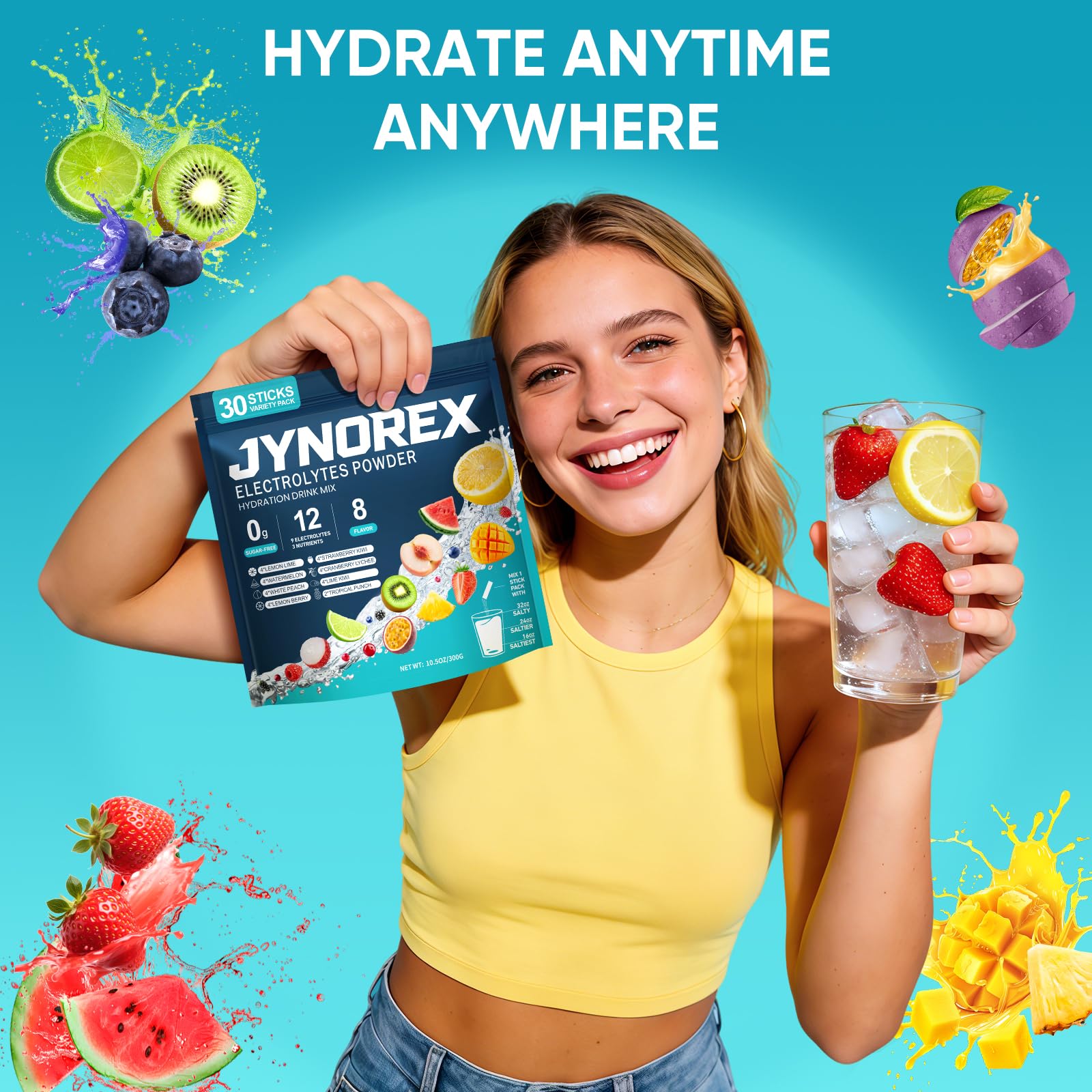 Muestra de sabores JYNOREX para elegir variedad sin azúcar