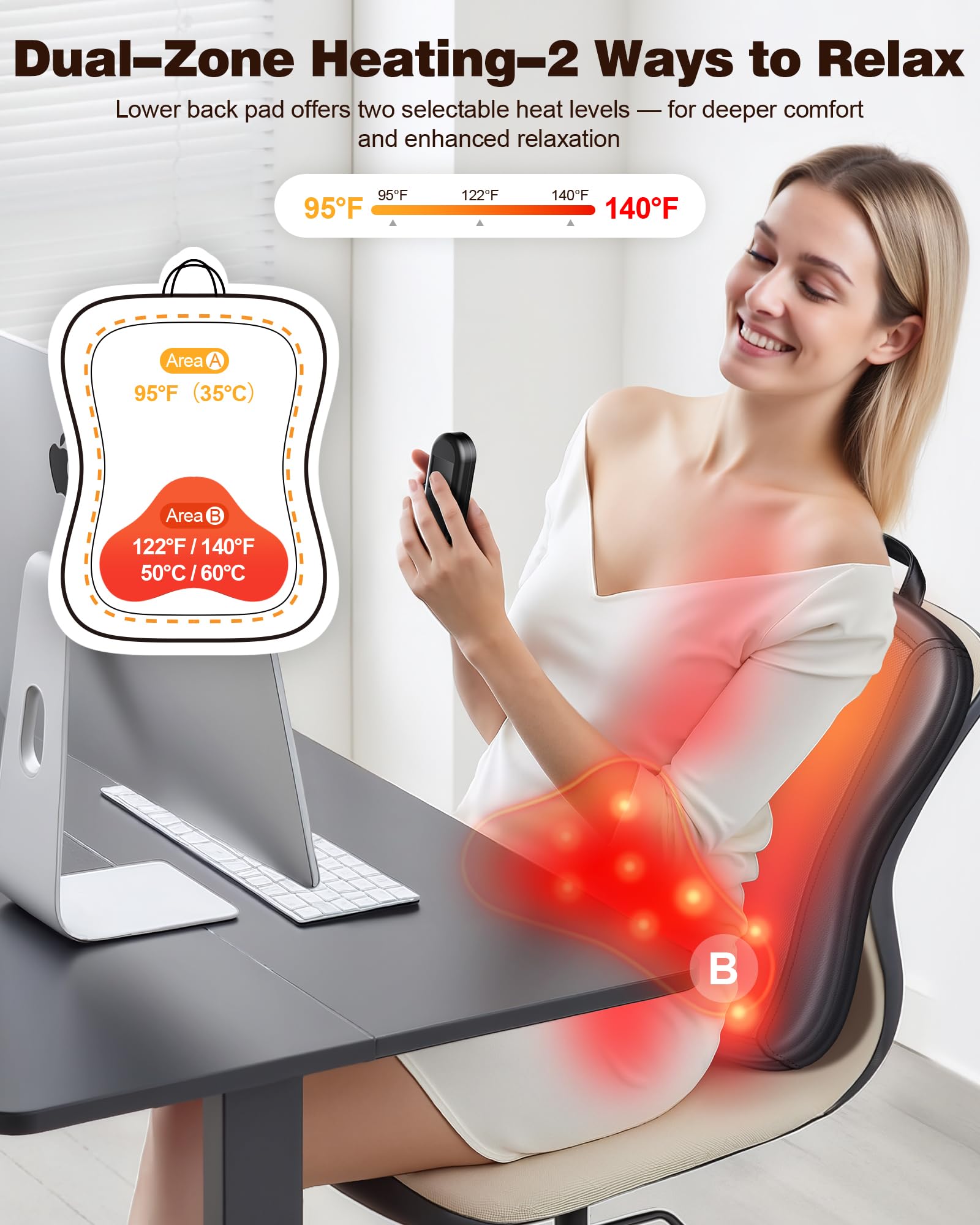 JZBRAIN mando remoto que facilita ajustar intensidad y modo con comodidad