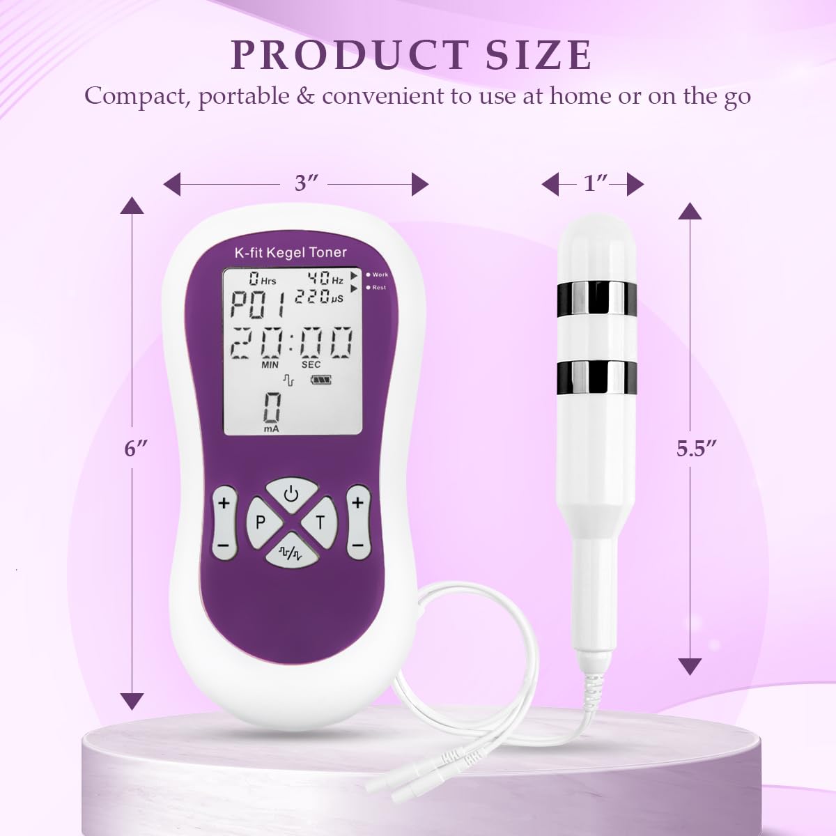 K-fit detalle de la sonda ergonómica para mayor comodidad y eficacia