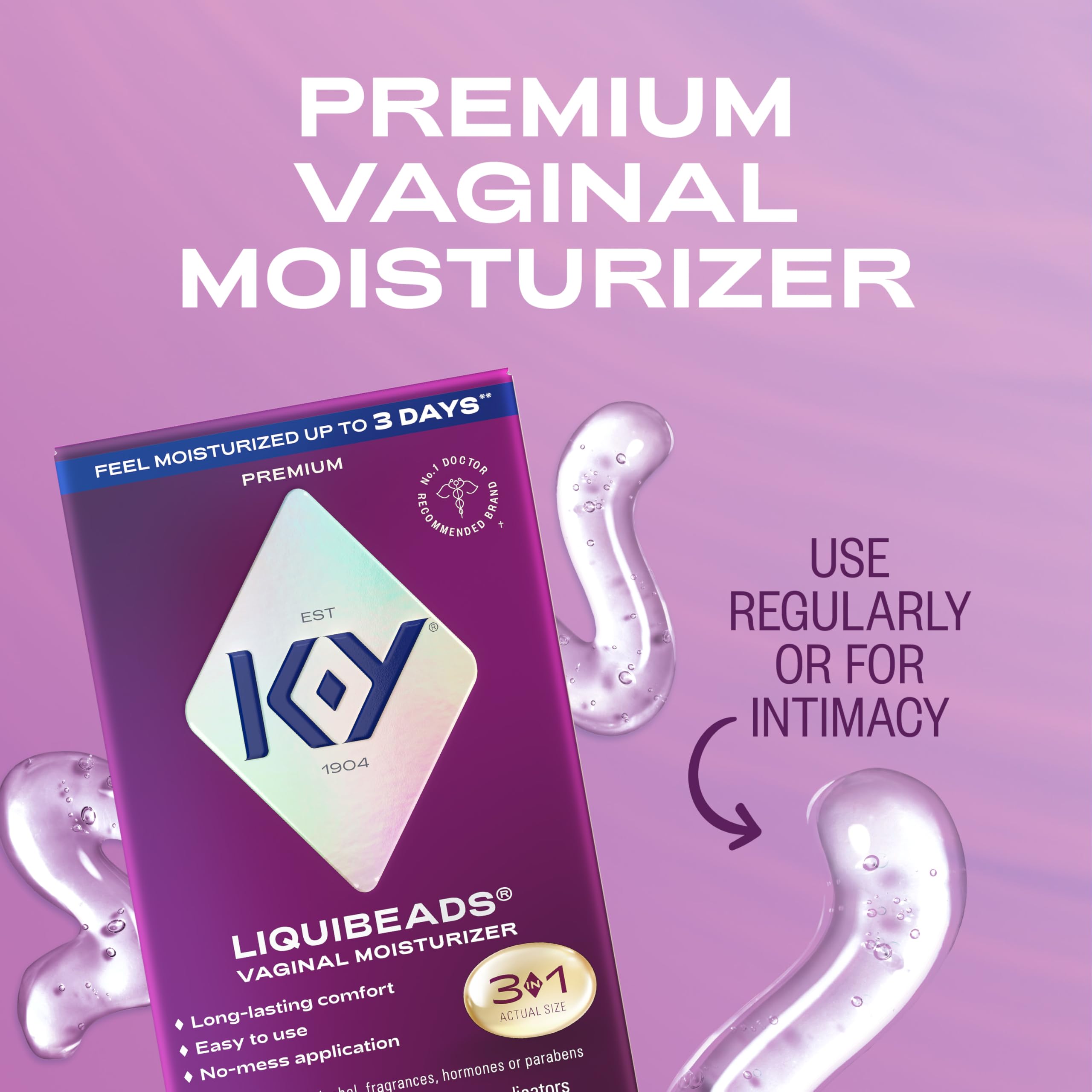 K-Y aplicador desechable en mano para inserción fácil y discreta