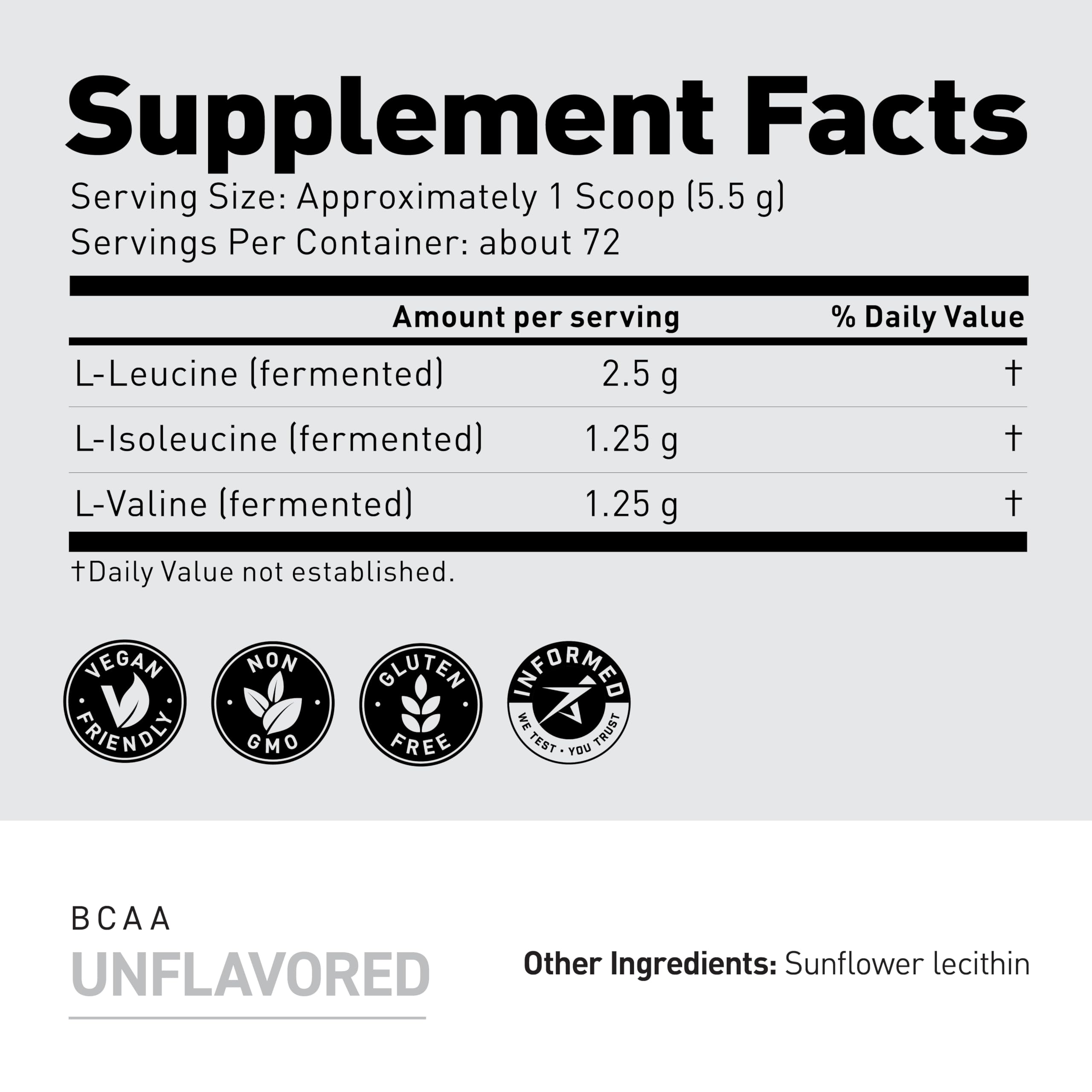 Kaged BCAA con cucharilla para comparar tamaño de la porción