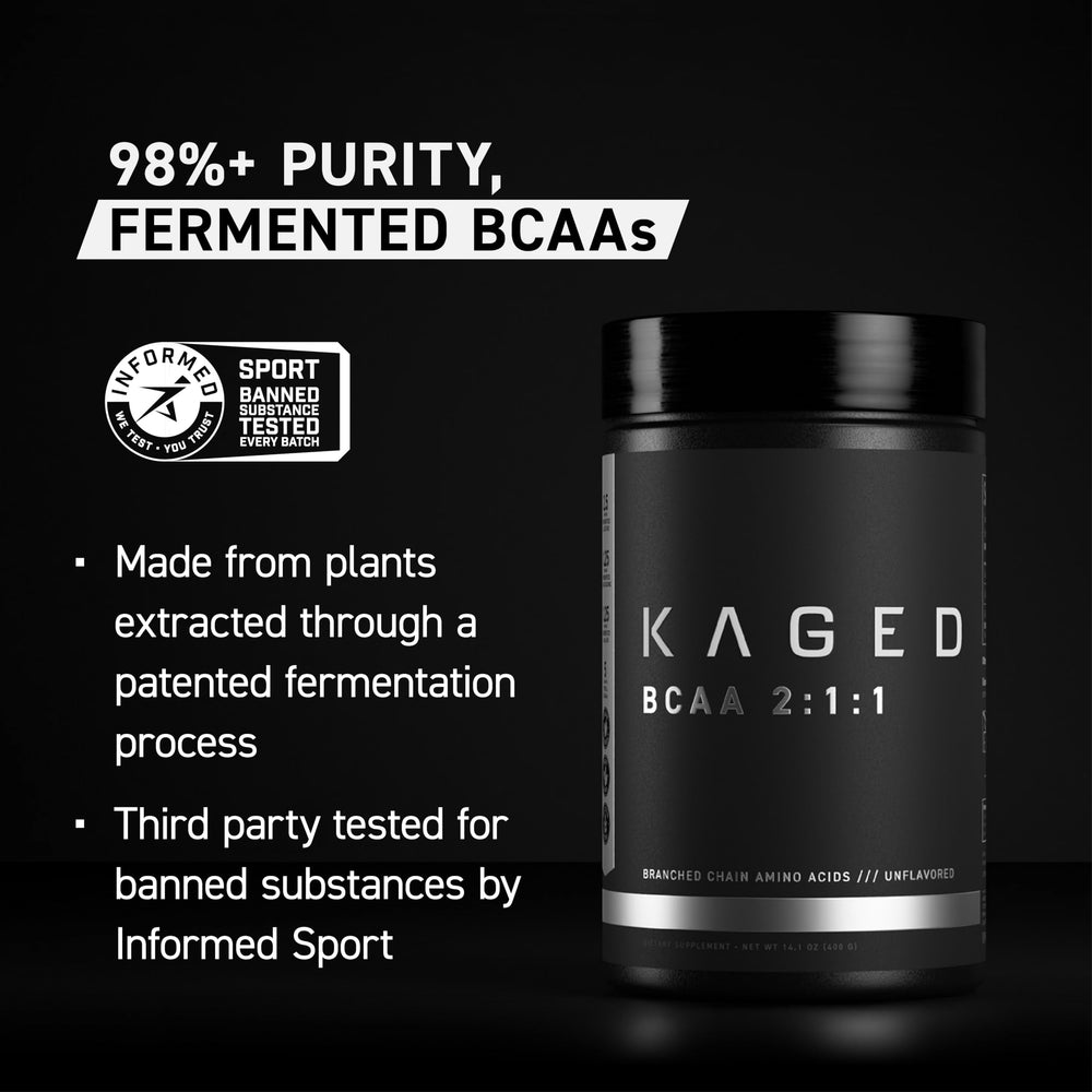 Kaged BCAA textura del polvo vegetal fácil de disolver