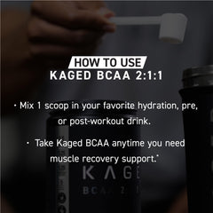 Kaged BCAA en batido sin sabor para personalizar bebidas