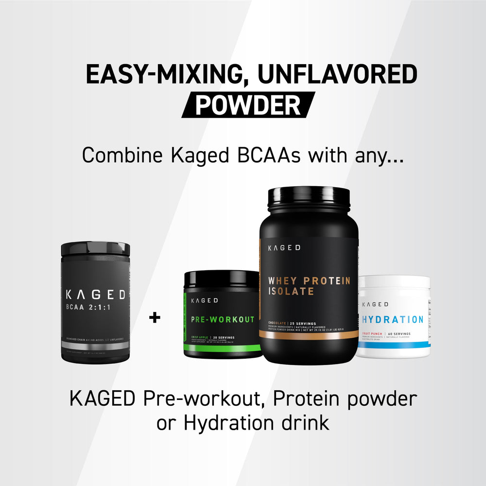 Kaged BCAA etiqueta con ingredientes y pruebas de terceros