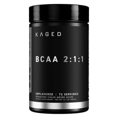 Kaged BCAA frente del envase mostrando presentación y ventajas