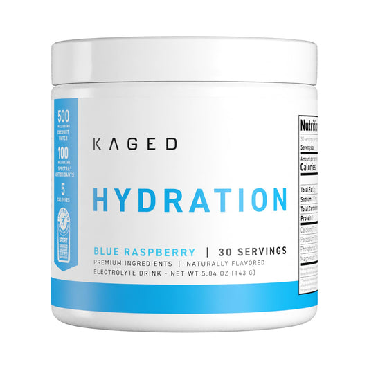 Kaged envase frontal Daily Hydration, presentación clara y confianza