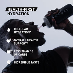 Kaged Hydra-Charge etiqueta con lista de ingredientes, transparencia y calidad Kaged