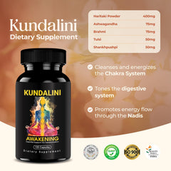 Kailash Herbals cápsula en mano para comparar tamaño y facilidad