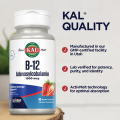 KAL etiqueta con ingredientes y verificación de calidad para tranquilidad