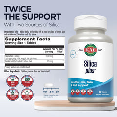 KAL Silica Plus representación de la textura y componentes naturales