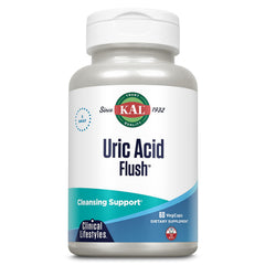 Frasco KAL Uric Acid Flush frontal mostrando etiqueta y envase PCR