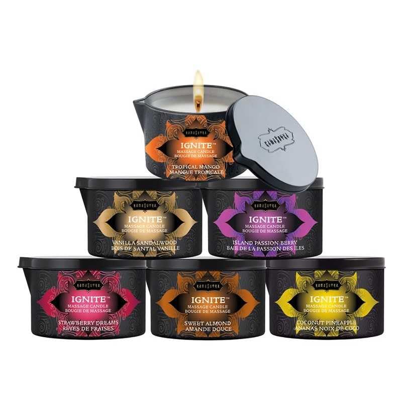 Kama Sutra vela en ambiente romántico con luz tenue y aroma que crea calma