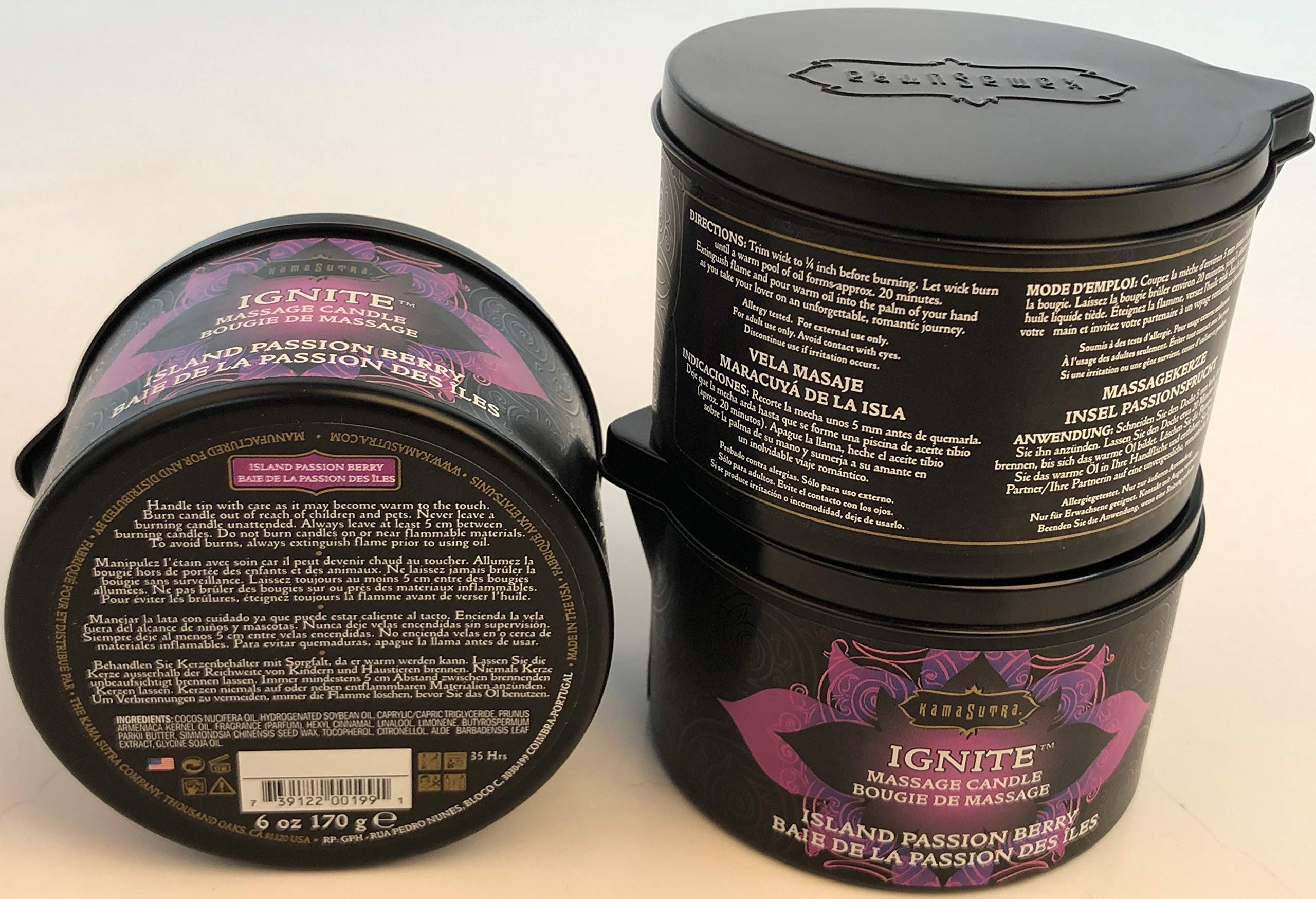 KAMA SUTRA comparación de tamaño 6 oz para referencia práctica